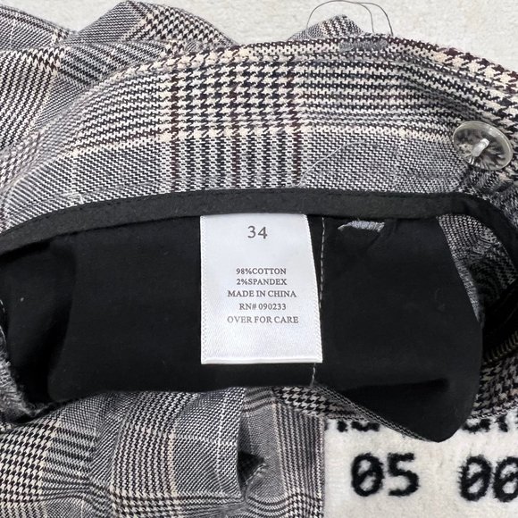 Pacsun Plaid Twill Straight Fit Formal Pants - Picture 7 of 8